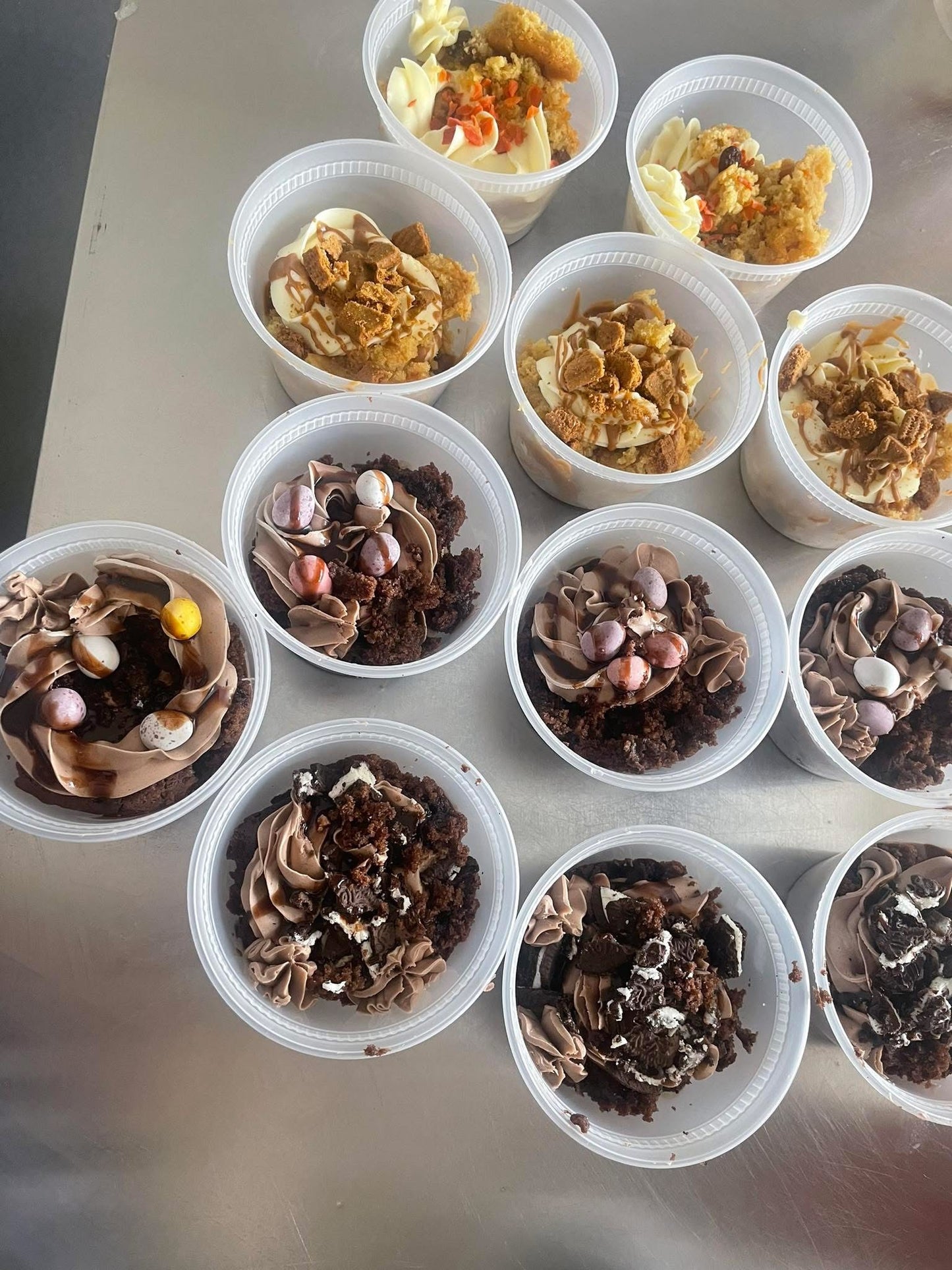 Cake pots, flavours of the week! set of two